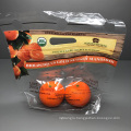 The Most Popular Plastic Packaging bag with handle for fresh fruits and vegetable, orange, apple, mango, pear, lemon